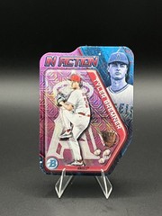 Tyler Bremner 2025 Bowman Draft Bowman In Action Pink Refractor Cut #/199