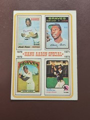 Vintage Topps (6) Hank Aaron Lot starting w/ 1972 Topps (You Must See this Lot)