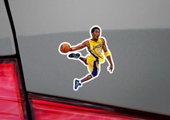 Kobe Bryant Los Angeles Lakers Basketball Glossy Sticker Vinyl Laminate