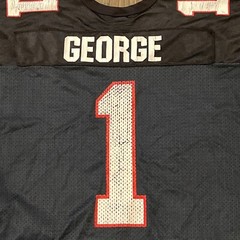 Atlanta Falcons Jersey Jeff George XXL Mens Black Wilson Vintage