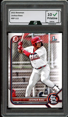2022 Bowman Prospects Joshua Baez Rookie RC #BP-112 Cardinals Graded 10 Gem Mint