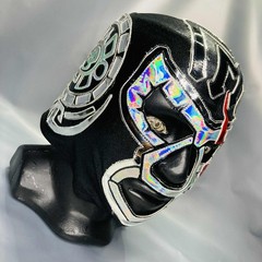 Mil Muertes Wrestling Lucha Libre Semi Professional Mask Luchador Mascara Black
