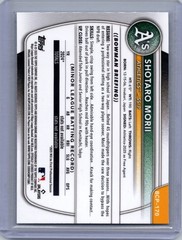 Shotaro Morii 2025 Bowman Chrome #BCP-170 Prospects Laser Athletics