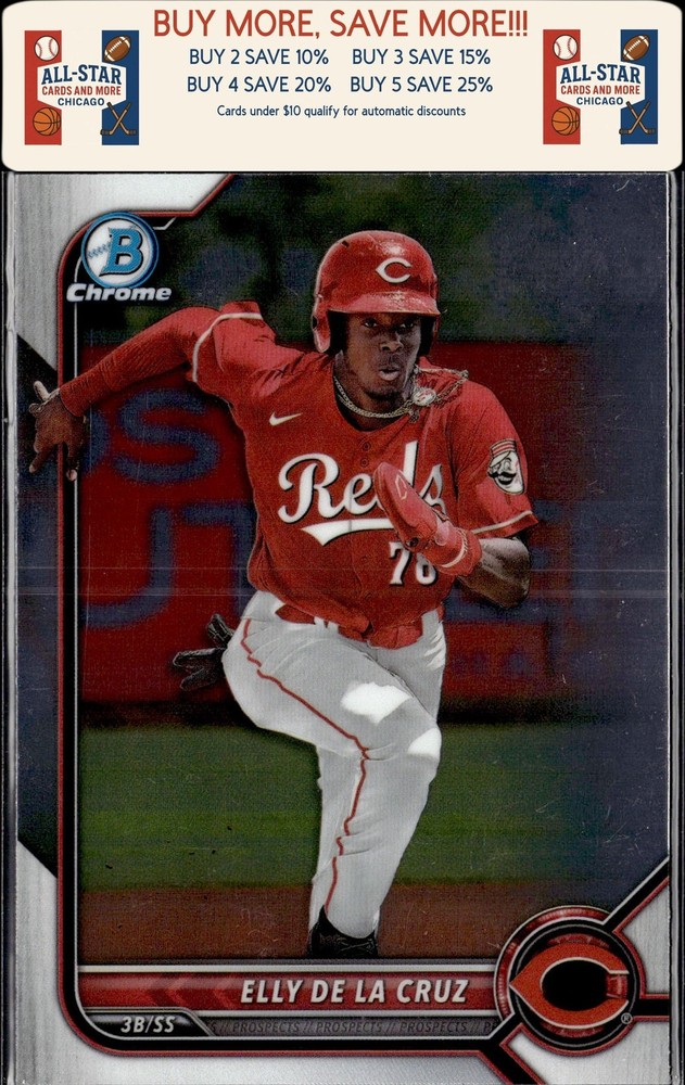 2022 Bowman Draft #BDC-80 Elly De La Cruz Chrome Cincinnati Reds