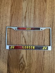 #24 Jeff Gordon NASCAR Metal License Plate Frame Hendrick Motorsports