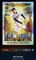 DIGITAL 25 Topps Bunt Creature Feature Came Into League ICONIC Roki Sasaki