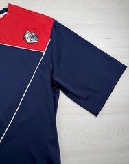 Vtg Nike Gonzaga Bulldogs Shooting Shirt Blue Red Pullover Basketball Y2K 2XLT