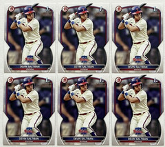 2023 1st Bowman Devin Saltiban 6 Card Rookie Lot #BD-2 Phillies RC