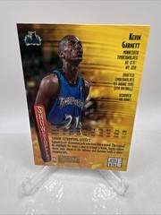 1997-98 Topps Finest Rare Gold Card Kevin Garnett #319 – w/peel – Timberwolves