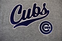5th & Ocean Womens MLB Chicago Cubs Baseball V-Neck Baby Jersey Shirt New S-XL