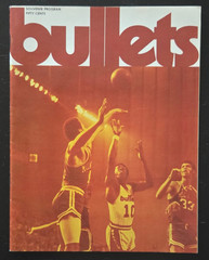 1970-71 BALTIMORE BULLETS BASKETBALL NBA PROGRAM v. CHICAGO BULLS EARL MONROE