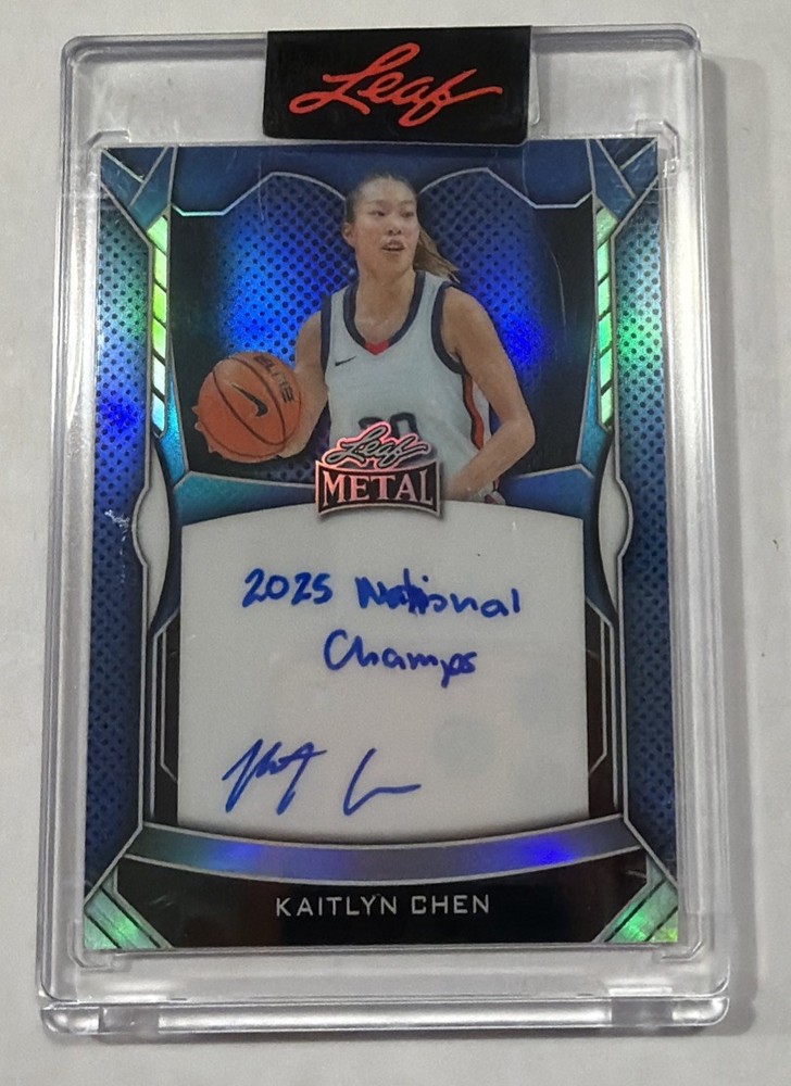 Kaitlyn Chen 2025 Leaf Metal Women of Sport Encased Inscription AUTO #88/200