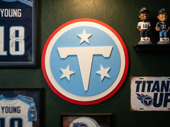 Tennessee Titans 2026 3D Logo Wall Desk Shelf Sign NFL Man Cave
