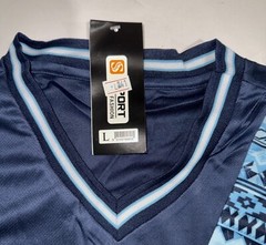 Guatemala Away Soccer Jersey Navy Blue/Baby Blue Large New