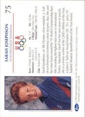1992 Impel U.S. Olympic Hopefuls #75 Sarah Josephson/Synchronized Swimming
