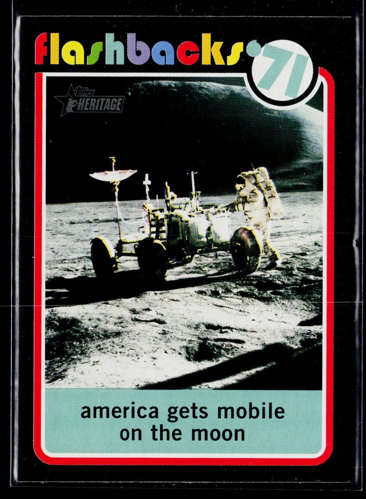 2020 Topps Heritage #NF-13 America Gets Mobile on the Moon News Flashbacks &rsquo;71