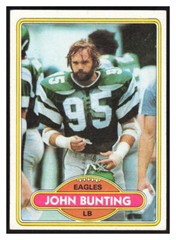 1980 Topps #251 John Bunting – Philadelphia Eagles