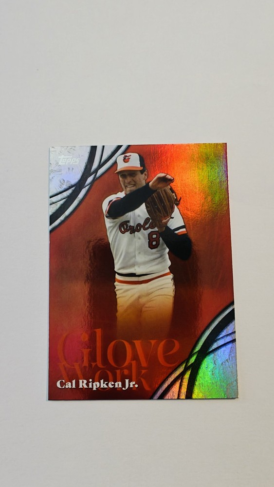 Cal Ripken Jr. Glove Work Foil 2026 Topps Series 2 Card #GW-14 Baltimore Orioles