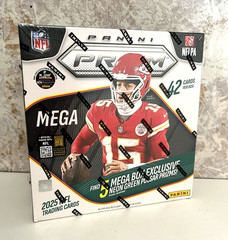 2025 Panini Prizm Football Trading Card Factory Sealed Mega Box