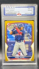 2023 BOWMAN Angel Genao 1ST BOWMAN GOLD /50 #BP-140PCG 10 GEM MT
