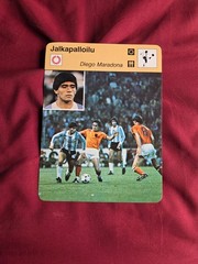 Diego Maradona-1979 Sportscaster Finland(105-2499)RARE