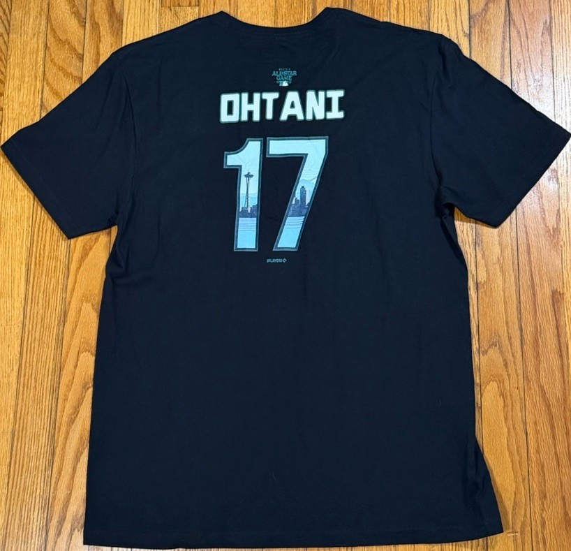 Fanatics 2023 MLB Seattle All Star Game Ohtani 17 T Shirt Jersey Shirt Men Large