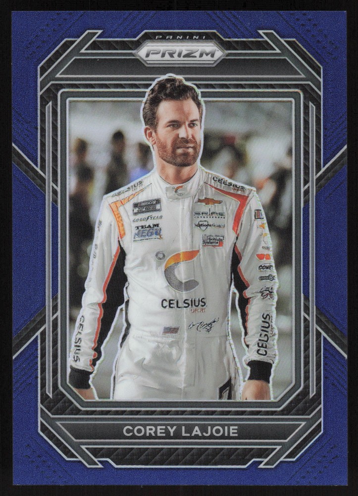 2023 Panini Prizm Blue Prizm #20 Corey LaJoie #117/499