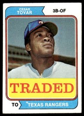 1974 Topps #538T Cesar Tovar Traded