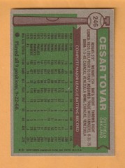 Cesar Tovar Oakland A&rsquo;s 1976 Topps #246