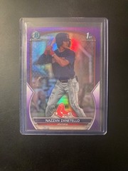 2023 Bowman Draft Chrome Nazzan Zanetello 1st Purple Refractor Rookie RC #BDC-3