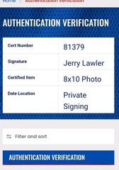 Jerry “King” Lawler Signed WWE 8×10 Photo w/ Prime Time Inscribed AUTOGRAPH COA