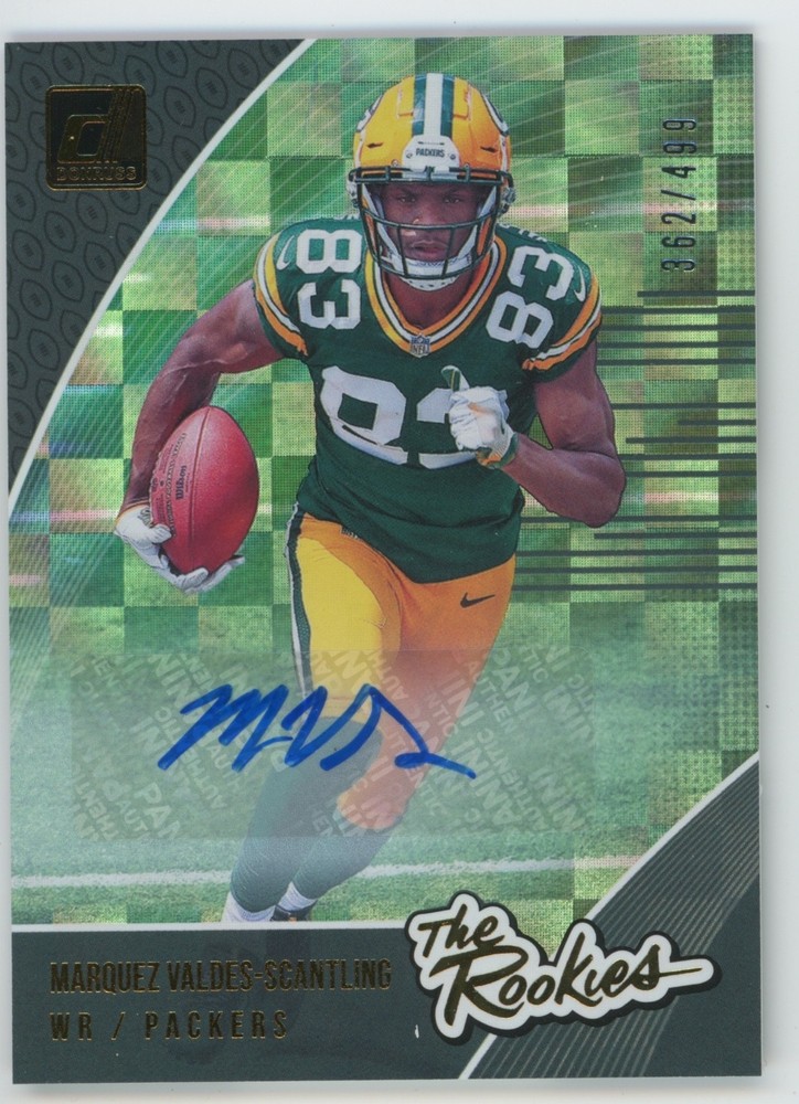 2018 Panini Donruss The Rookies Marquez Valdes-Scantling #R-36 /499 PACKERS (AU)
