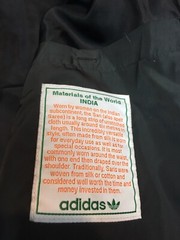 Adidas Notre Dame Satin Jacket Vintage Rare Sample Track 1842 Logos Men Sz M GUC