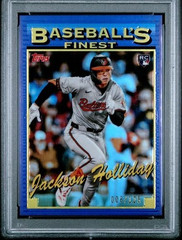 2024 Topps Finest Rookies /125 Purple Refractor #93-25 Jackson Holliday RC PSA 9
