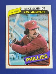 ⚾ 1980 Topps / Burger King Baseball Base Card #6 Mike SCHMIDT ⚾