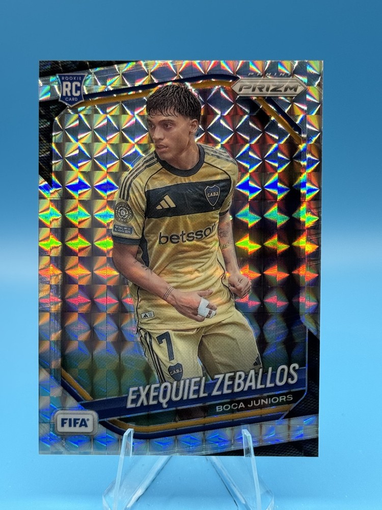 2025-26 Panini Prizm FIFA #174 Exequiel Zeballos Mosaic Prizms