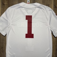 NWT Oklahoma Sooners #1 Nike Jordan Brand NCAA Game White Jersey Men Small $150