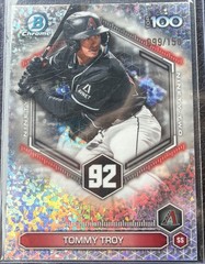 2026 Bowman Tommy Troy Scouts Top 100 Chrome Mini-Diamond Refractor #/150