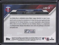 2024 Topps Now Lou Gehrig Day PR 2746 #LGD-9 Pablo Lopez – Minnesota Twins MINT