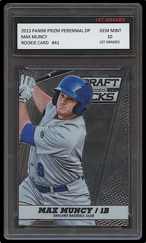 MAX MUNCY 2013 PANINI PRIZM PERENNIAL DP 1ST GRADED 10 ROOKIE CARD RC LA DODGERS