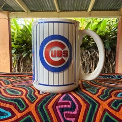 Chicago Cubs Coffee Mug Lot of 3 – 2000 Schedule + Cartoon Stadium + Classic Log