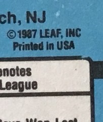 Al Leiter Rookie Both Error Cards 1988 Donruss #43 Period1988 Topps Wrong Player
