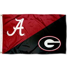 Alabama vs Georgia House Divided 3×5 Flag Banner