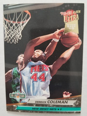 1992-93 Fleer Ultra #210 Derrick Coleman Dunk Rank 10 New Jersey Nets