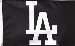 Los Angeles LA Dodgers in Black and White 3×5 Ft Flag Banner