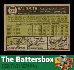 1961 Topps #549 Hal R. Smith EX+ X3764016