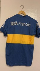 Boca Juniors BBVA Soccer Jersey Blue Yellow Fan Shirt