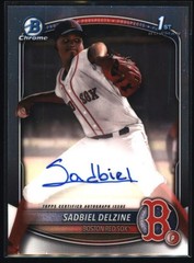 2025 Bowman Chrome #CPA-SD Sadbiel Delzine 1st Prospect Auto Boston Red Sox