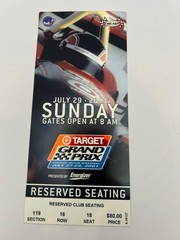 2001 Chicago Target Grand Prix CART Tickets Tribune Racing Program Lot