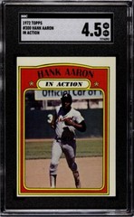1972 Topps Hank Aaron In Action #300 SGC 4.5 GC316